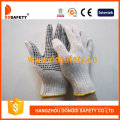 Bleach Knit Cotton String PVC Dots Working Gloves (DKP112)